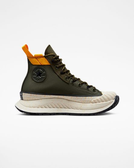 Men's Converse Chuck 70 AT-CX Rugged Basics High Top Shoes Olive / Green / Yellow / Black | AU 49C81U